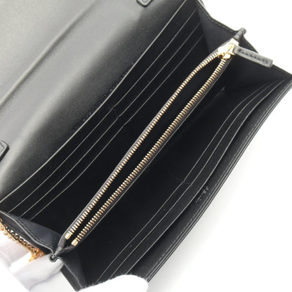 Fendi Continental, Black, Leather, wallet