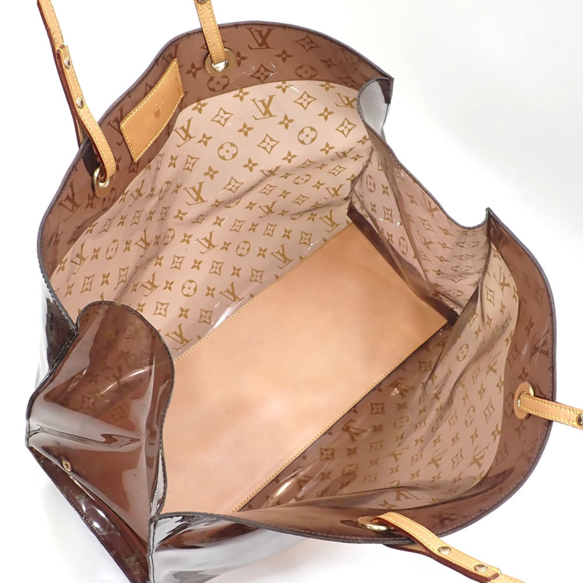 Louis Vuitton Ambre, Brown, Canvas, tote