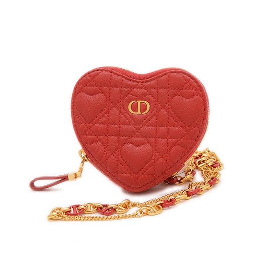 Dior Dioramour, Red, Leather, shoulder
