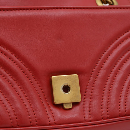 Gucci Marmont, Red, Leather, shoulder