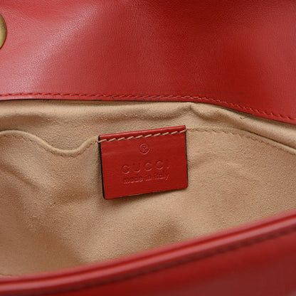 Gucci Marmont, Red, Leather, shoulder