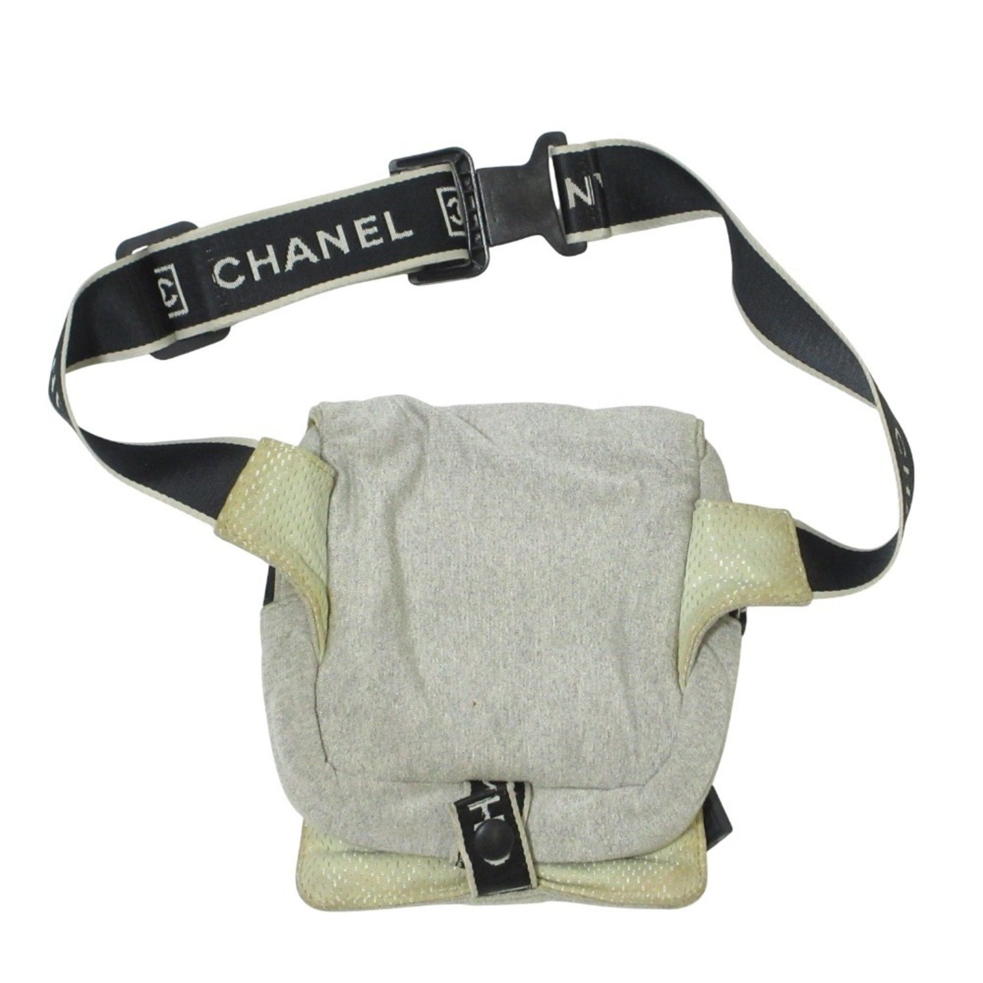 Chanel Sport line, Grey, Canvas, clutch