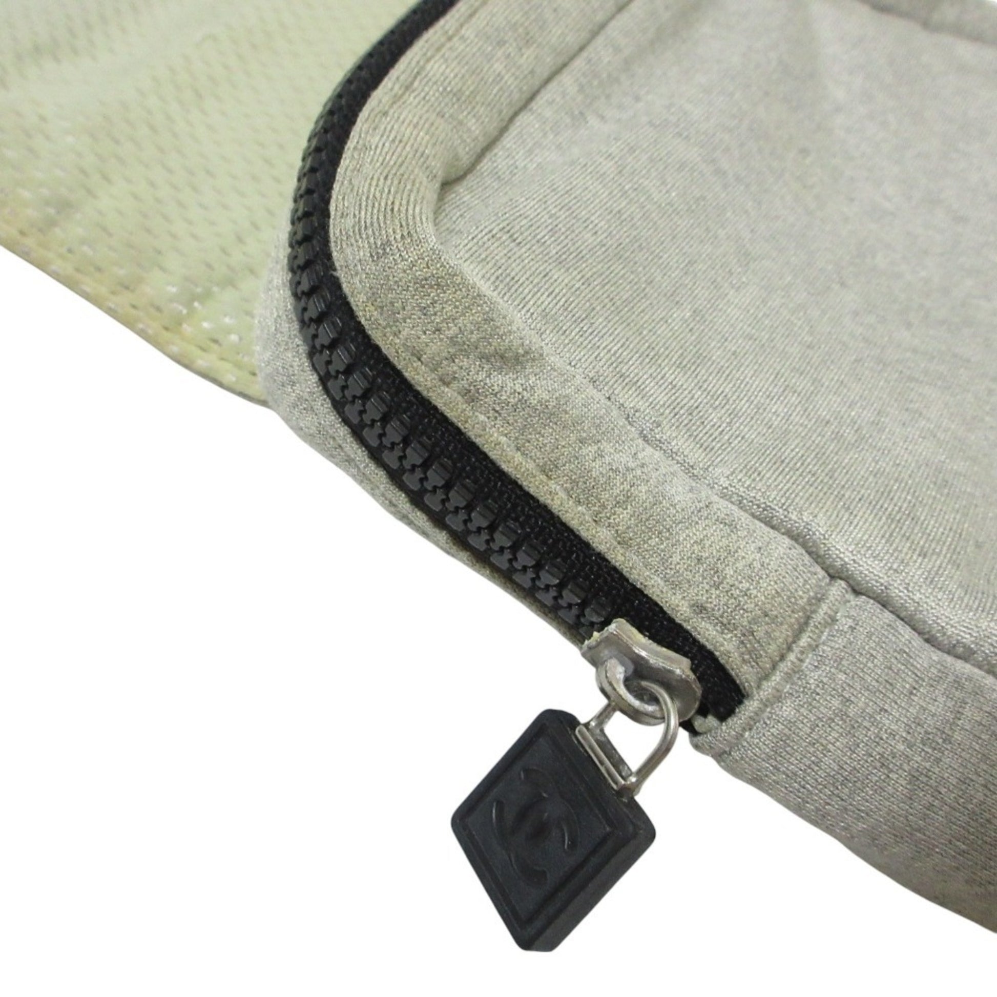 Chanel Sport line, Grey, Canvas, clutch