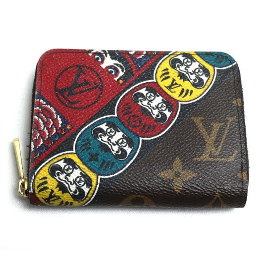 Louis Vuitton Zippy coin purse, Brown, Canvas, wallet