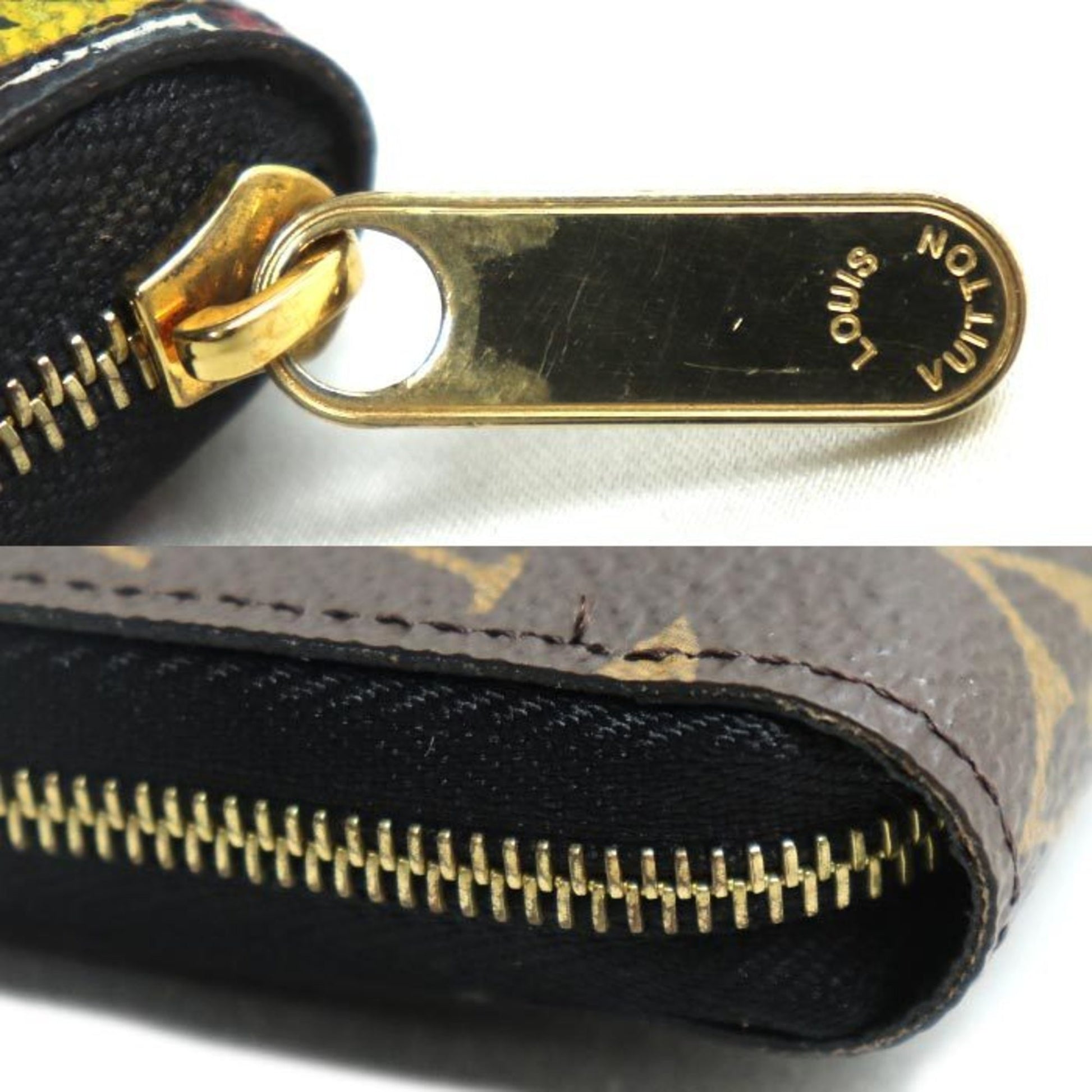 Louis Vuitton Zippy coin purse, Brown, Canvas, wallet