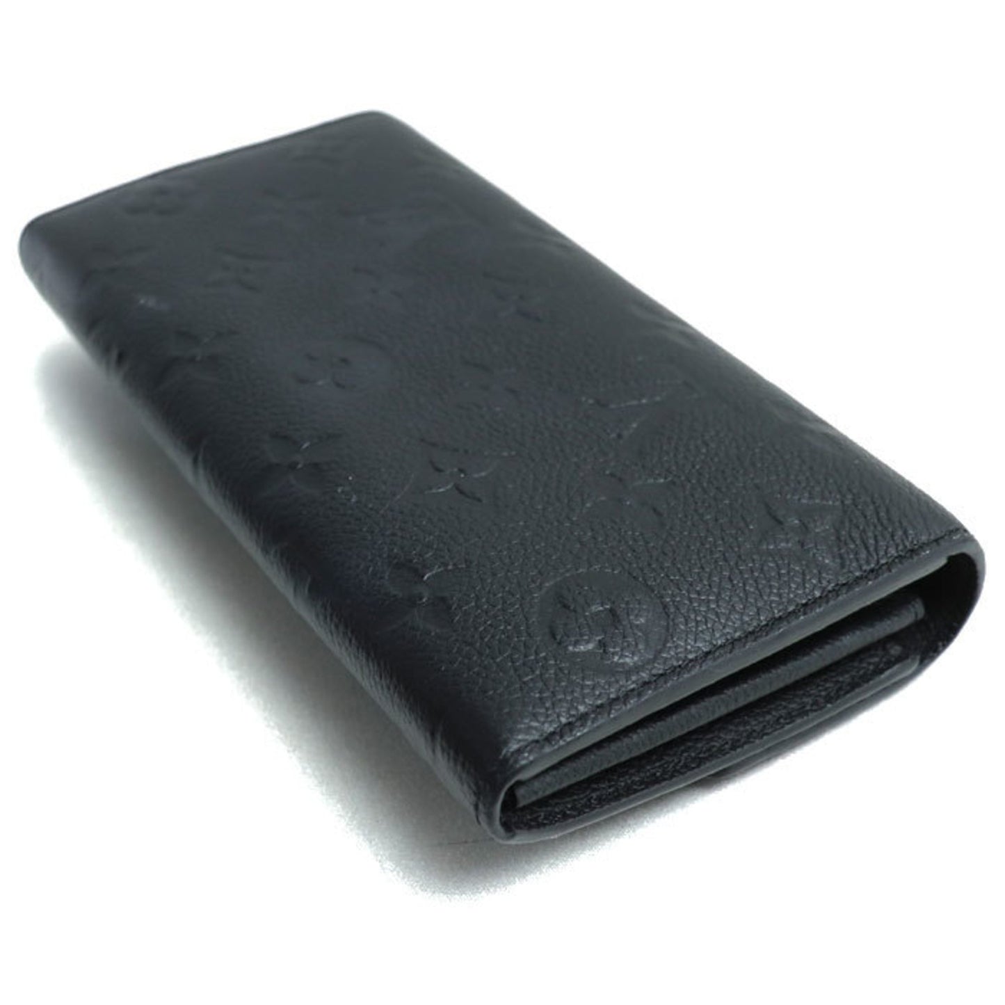 Louis Vuitton Portefeuille Sarah, Black, Leather, wallet