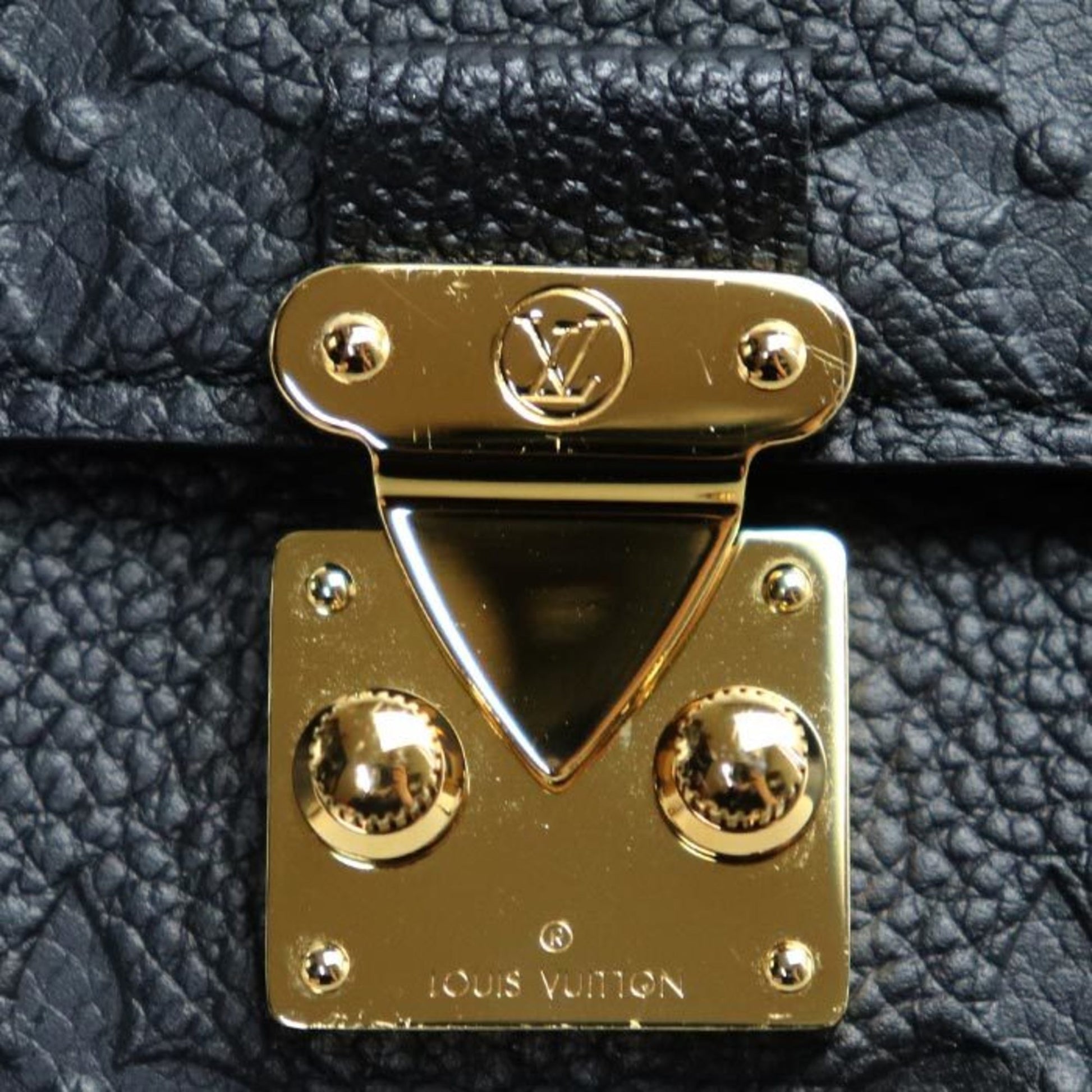 Louis Vuitton Portefeuille Sarah, Black, Leather, wallet