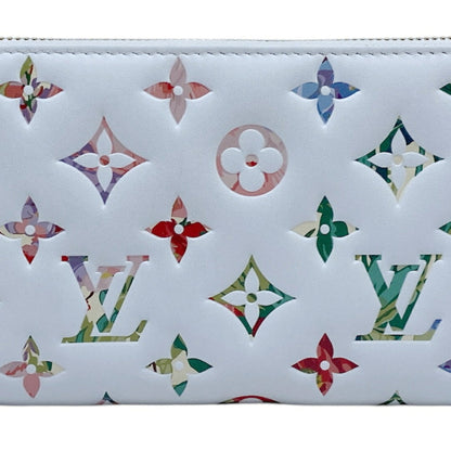 Louis Vuitton Zippy wallet, White, Leather, wallet