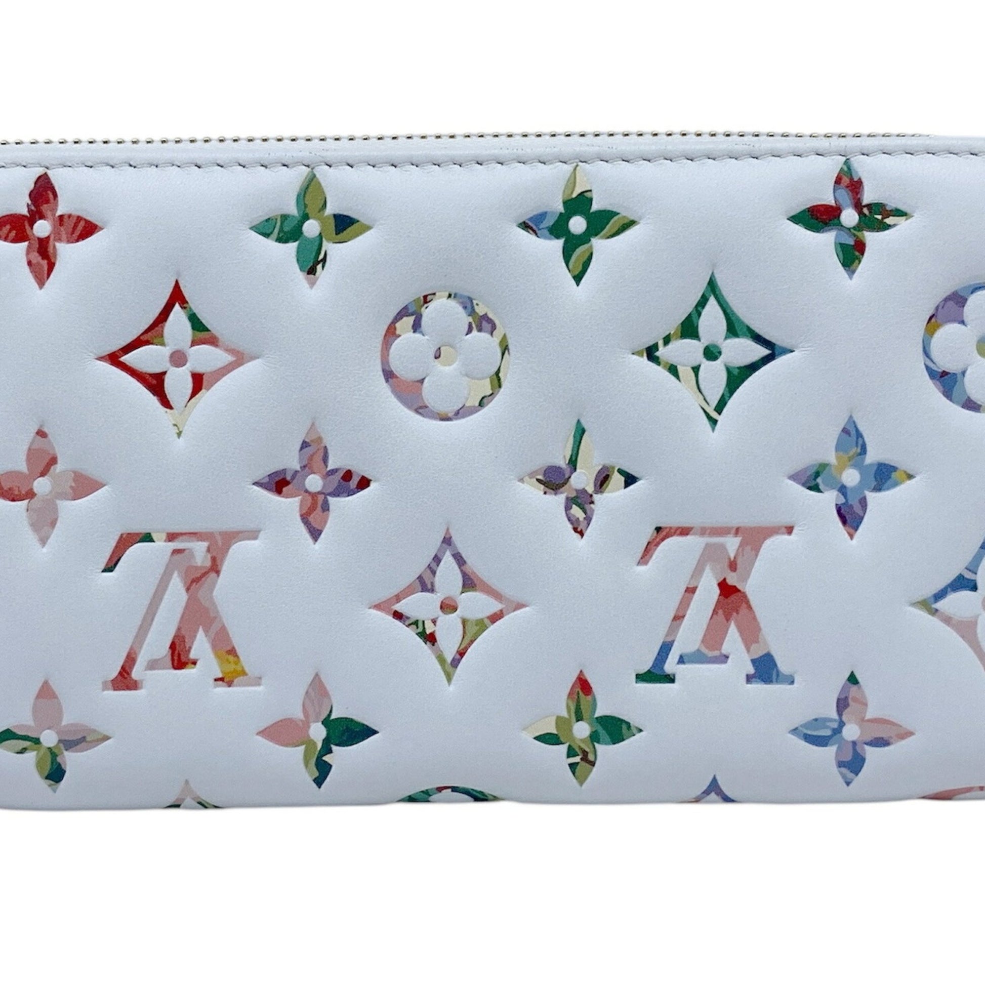 Louis Vuitton Zippy wallet, White, Leather, wallet
