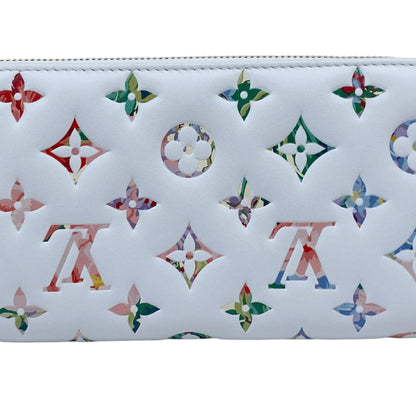 Louis Vuitton Zippy wallet, White, Leather, wallet