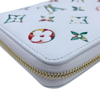 Louis Vuitton Zippy wallet, White, Leather, wallet