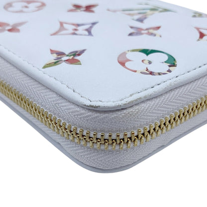 Louis Vuitton Zippy wallet, White, Leather, wallet