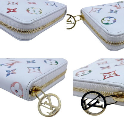 Louis Vuitton Zippy wallet, White, Leather, wallet
