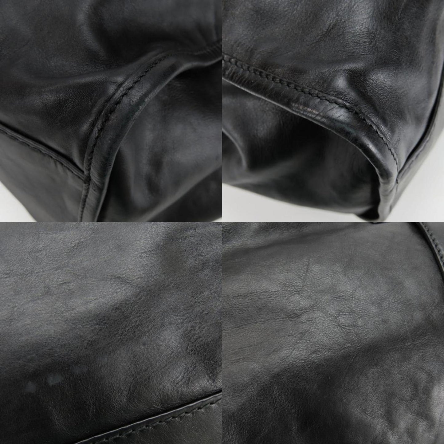 Gucci Soft Stirrup, Black, Leather, tote