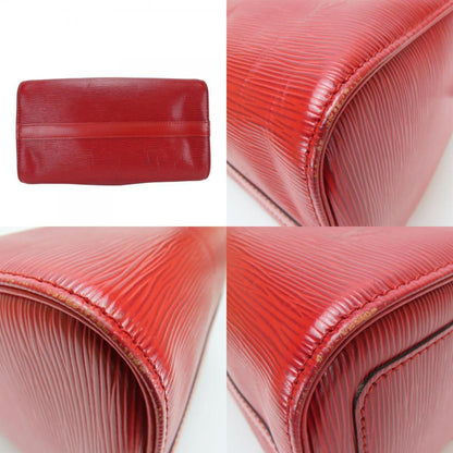 Louis Vuitton Speedy 25, Red, Leather, handbag