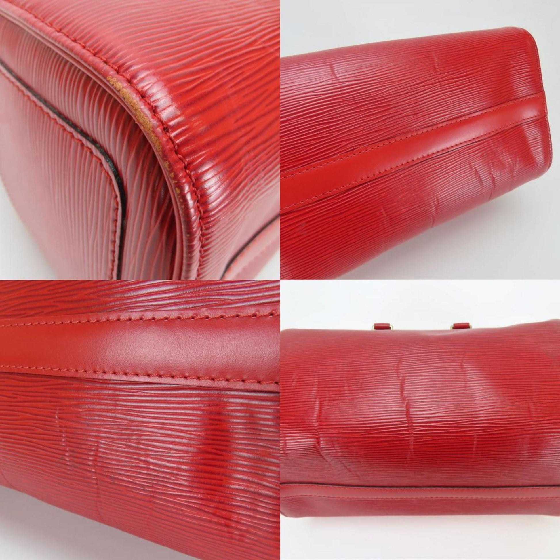 Louis Vuitton Speedy 25, Red, Leather, handbag