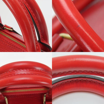Louis Vuitton Speedy 25, Red, Leather, handbag