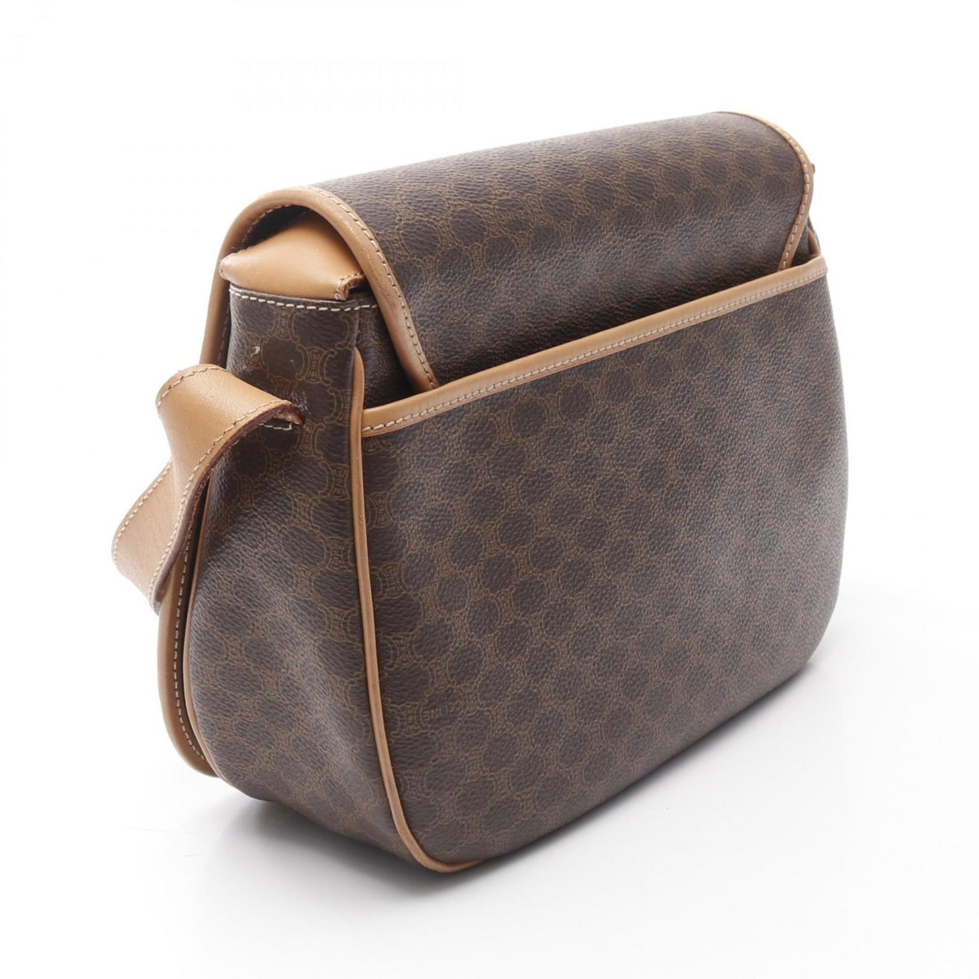 Céline Macadam, Brown, Canvas, shoulder