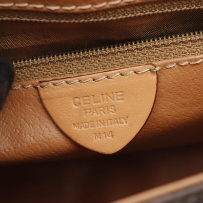 Céline Macadam, Brown, Canvas, shoulder