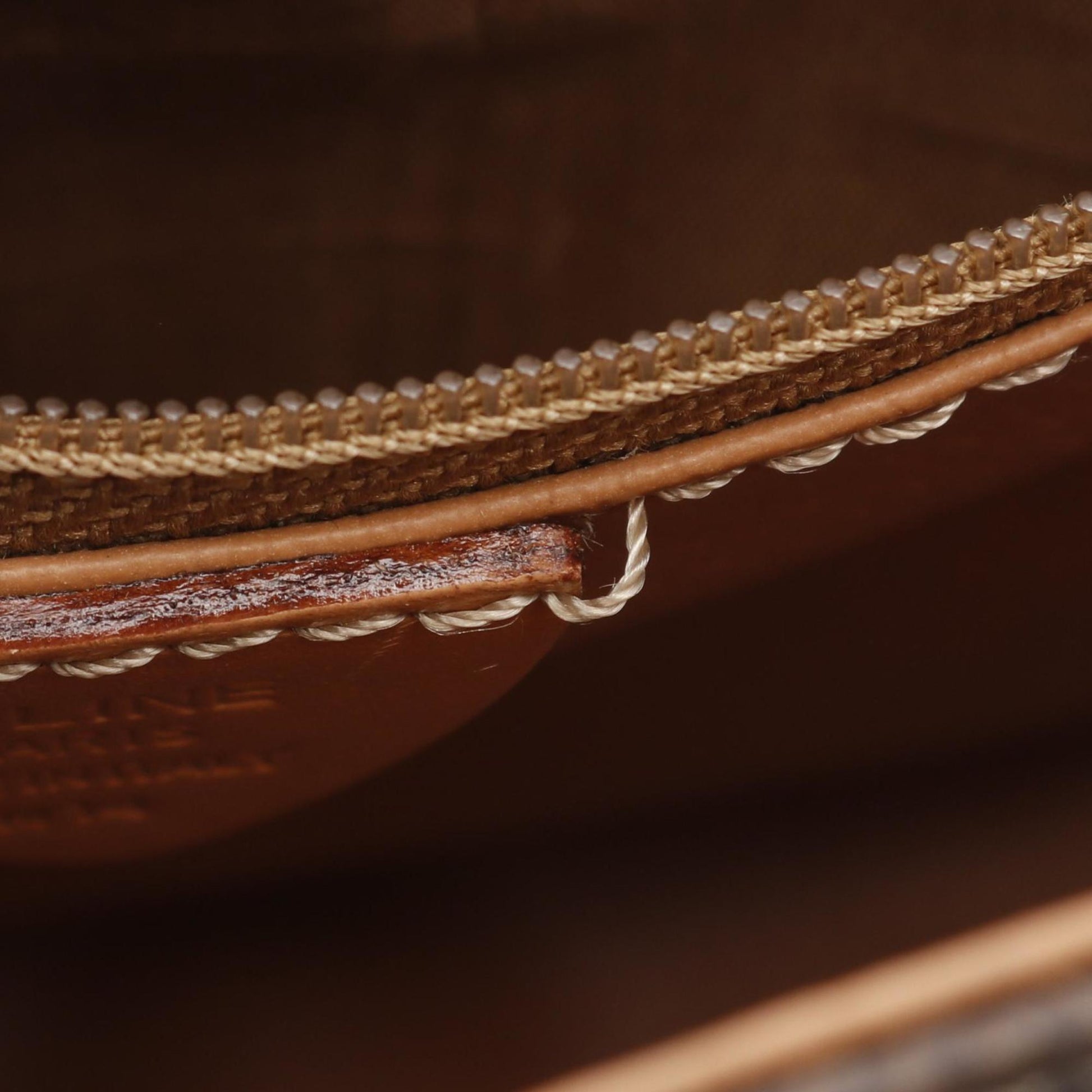 Céline Macadam, Brown, Canvas, shoulder