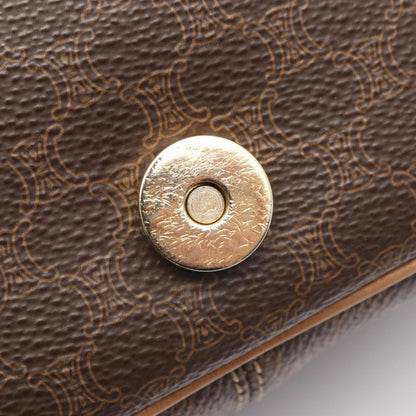 Céline Macadam, Brown, Canvas, shoulder