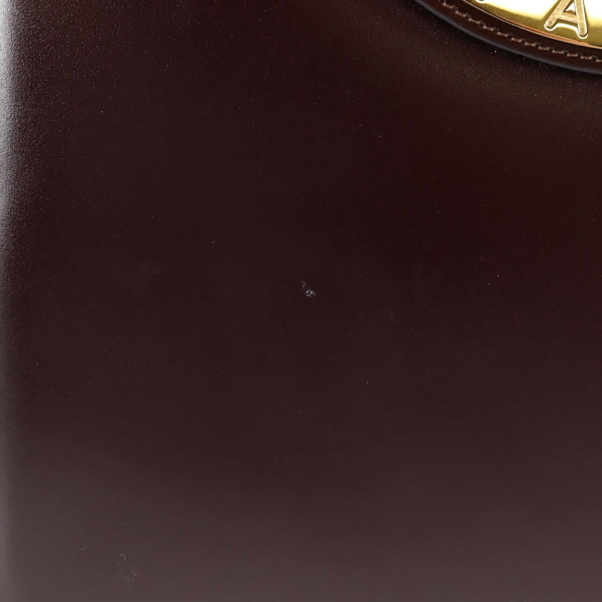 Céline Logo du cercle, Brown, Leather, handbag
