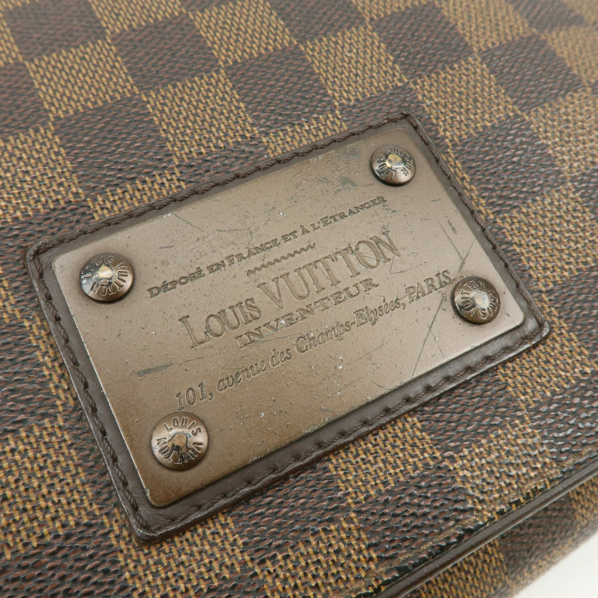 Louis Vuitton Brooklyn Damier, Brown, Canvas, Shoulder Bag