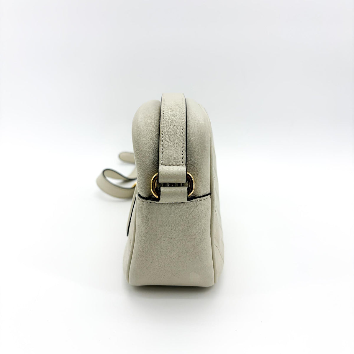 Gucci Soho Disco Nubuck, Beige, Calfskin, Crossbody Bag