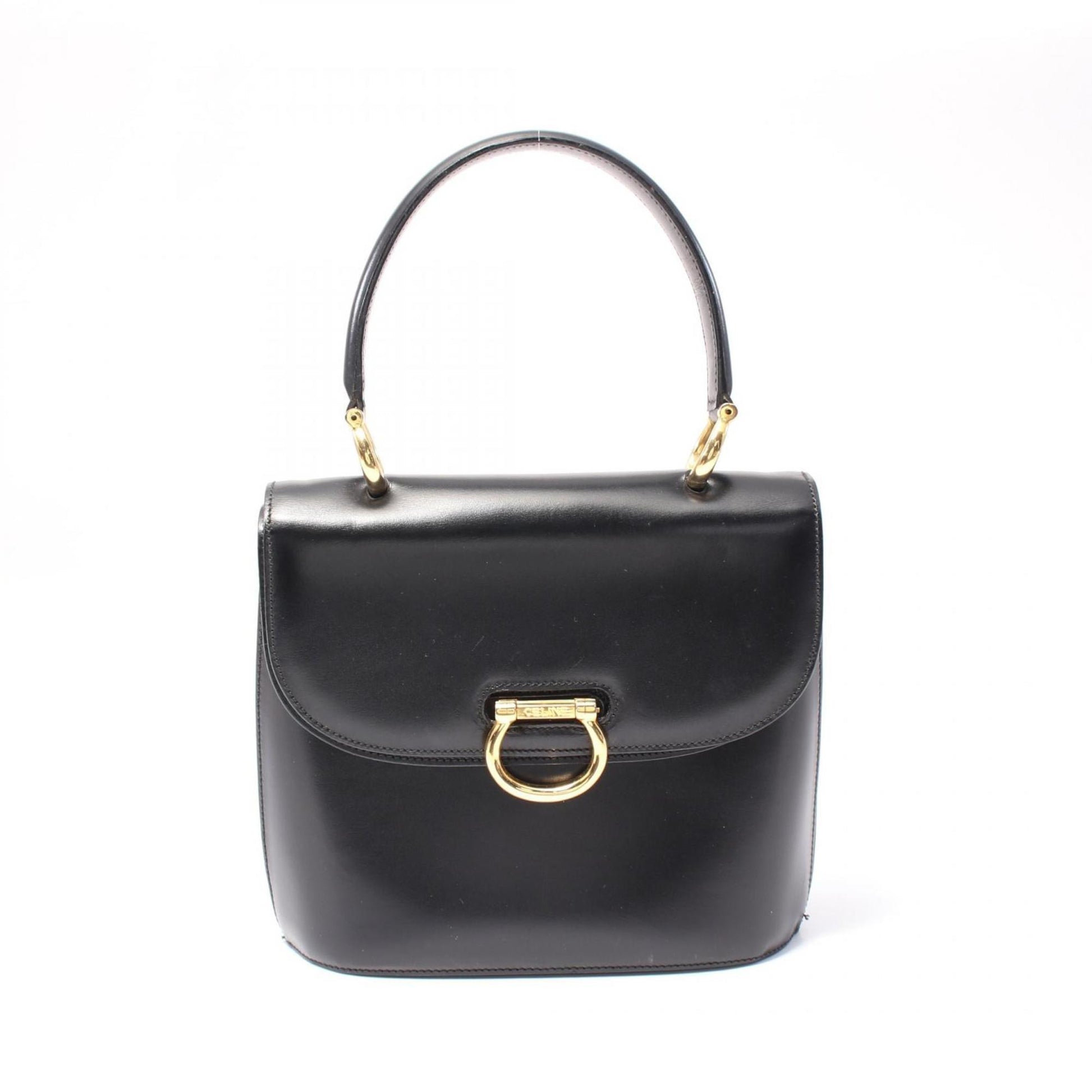 Céline, Black, Leather, handbag
