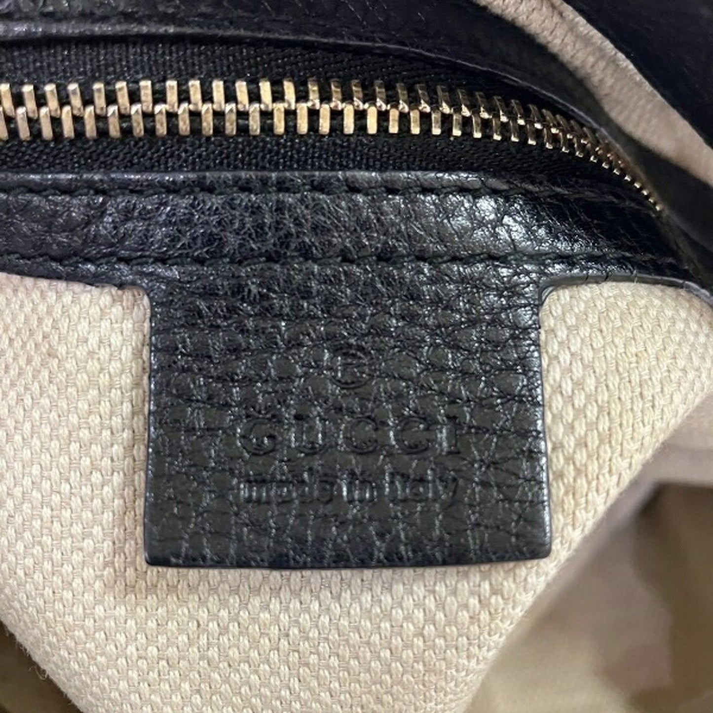 Gucci Soho, Black, Leather, shoulder