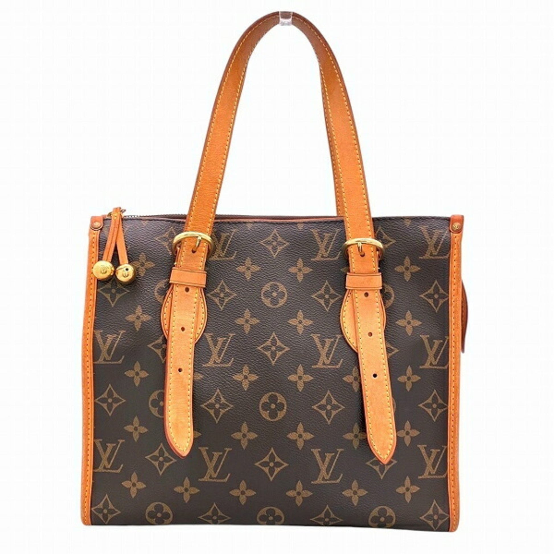 Louis Vuitton Popincourt, Brown, Canvas, handbag