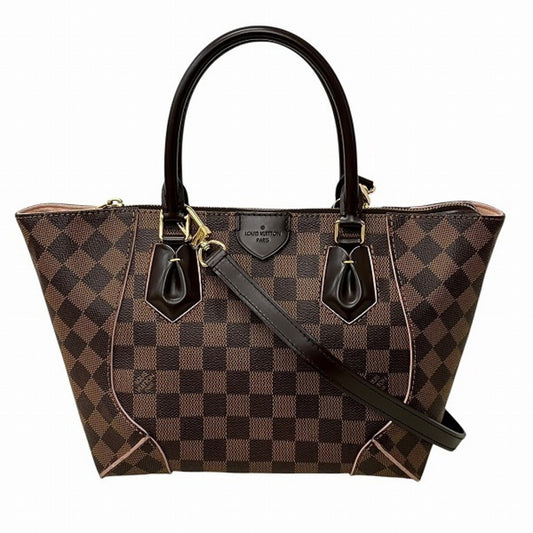 Louis Vuitton Caissa, Brown, Canvas, handbag