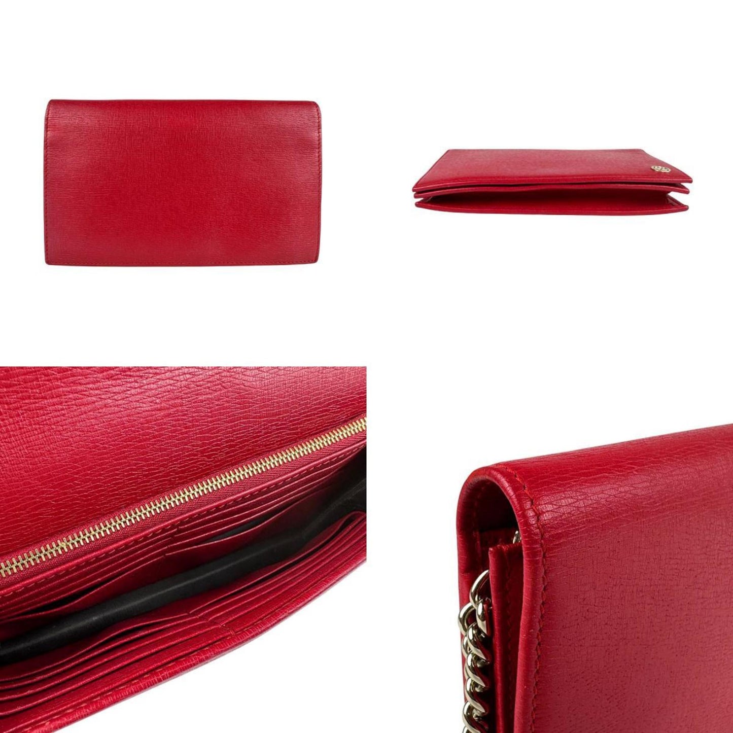 Gucci Betty, Red, Leather, wallet