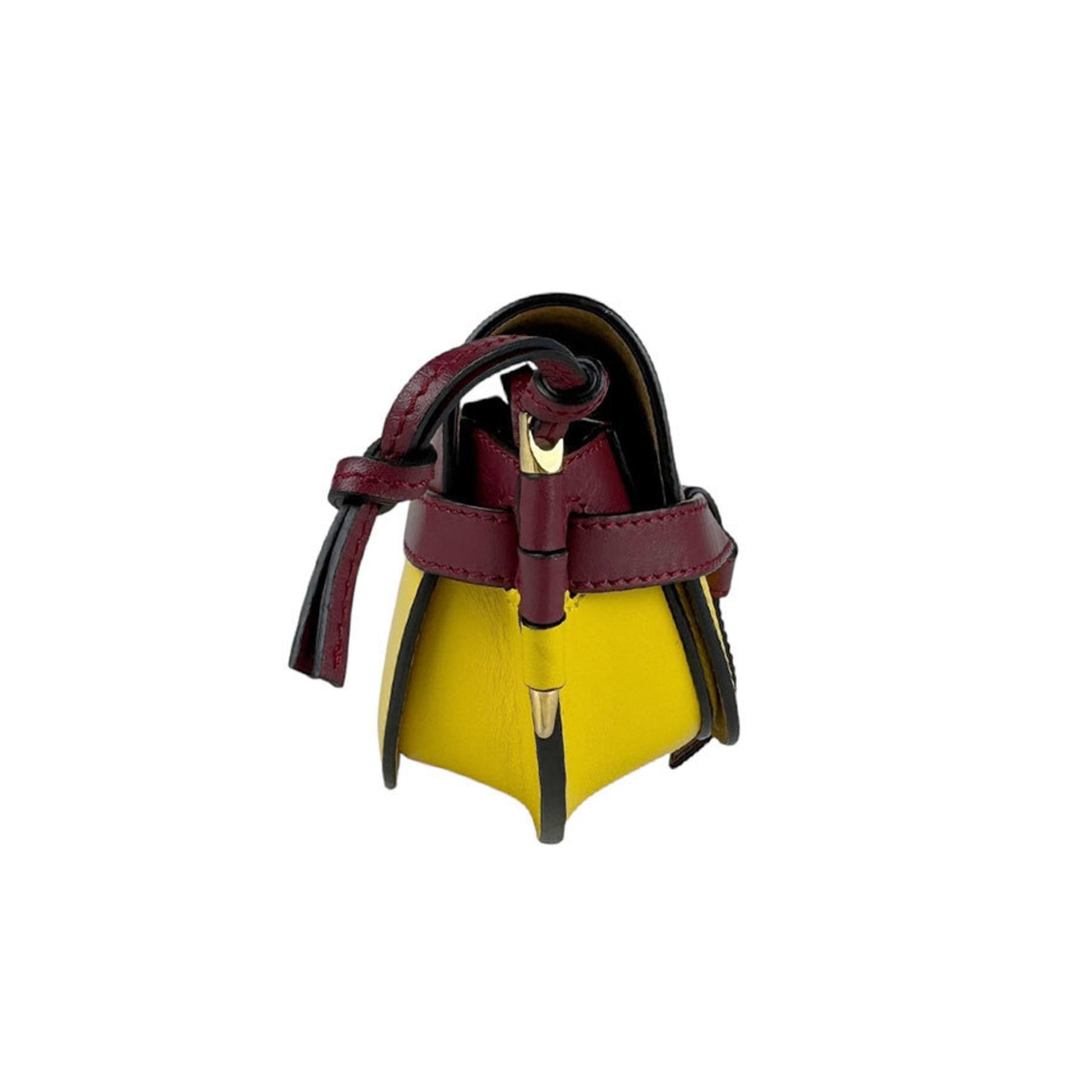Loewe Gate, Burgundy, Leather, shoulder