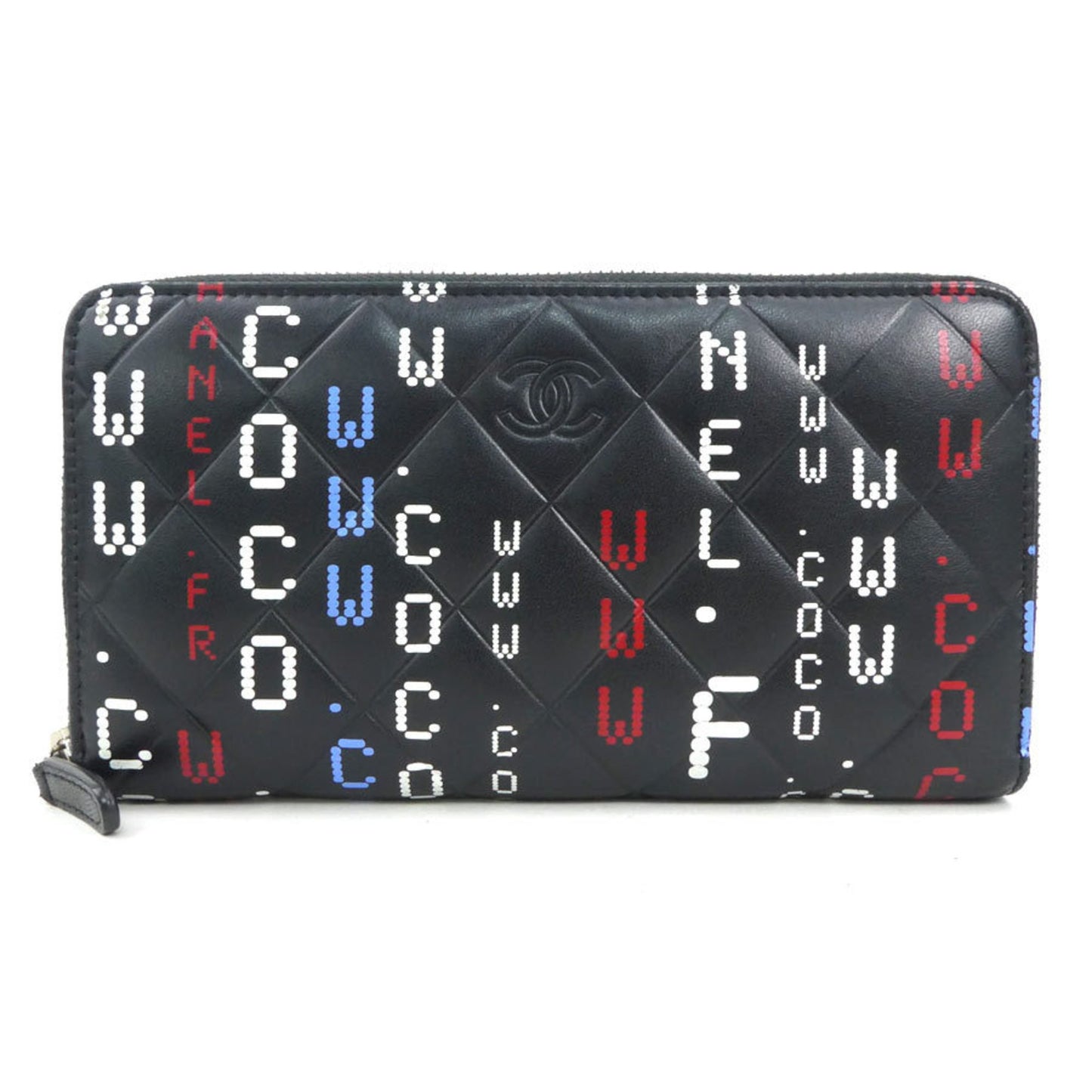 Chanel Zip around wallet, Black, Leather, wallet