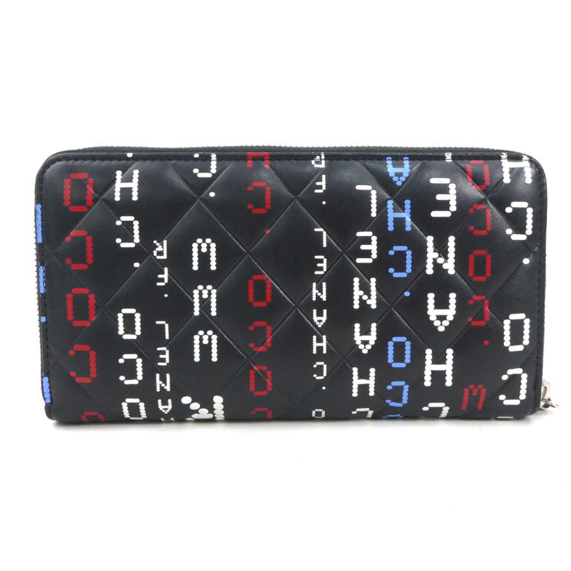 Chanel Zip around wallet, Black, Leather, wallet