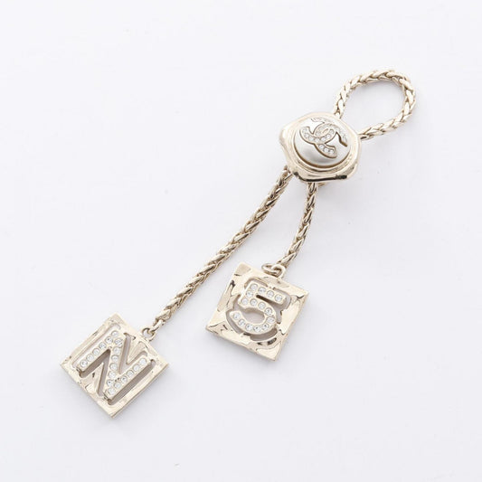 Chanel Numero 5, Silver, Gold Plated, brooch