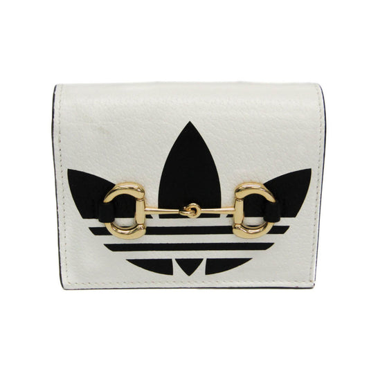 Gucci Horsebit, White, Leather, wallet