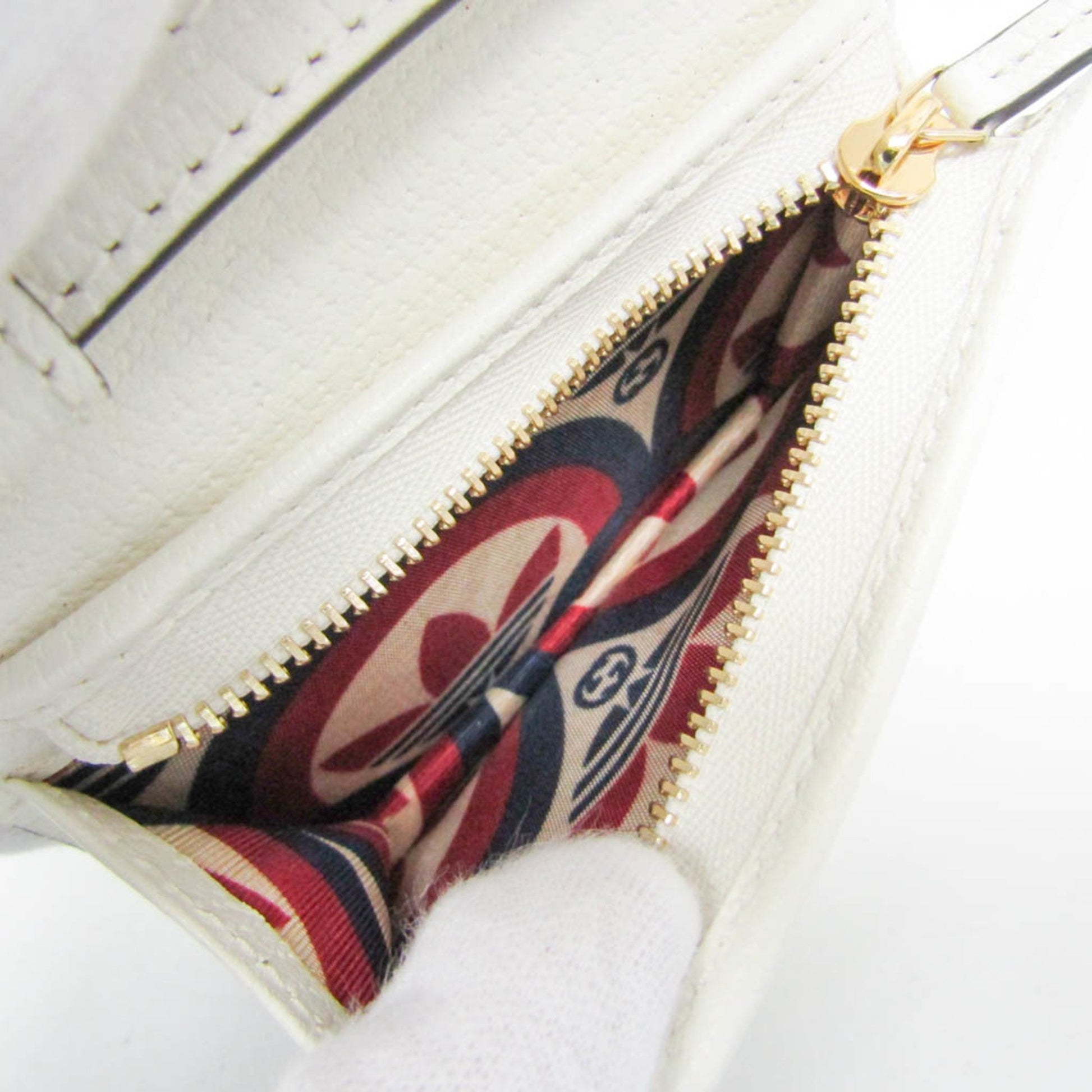 Gucci Horsebit, White, Leather, wallet