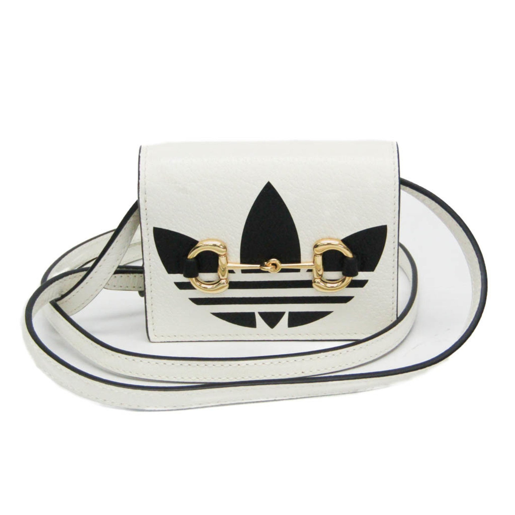 Gucci Horsebit, White, Leather, wallet