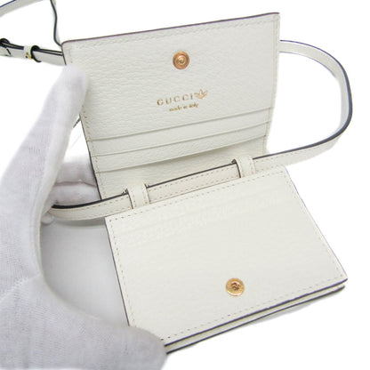 Gucci Horsebit, White, Leather, wallet