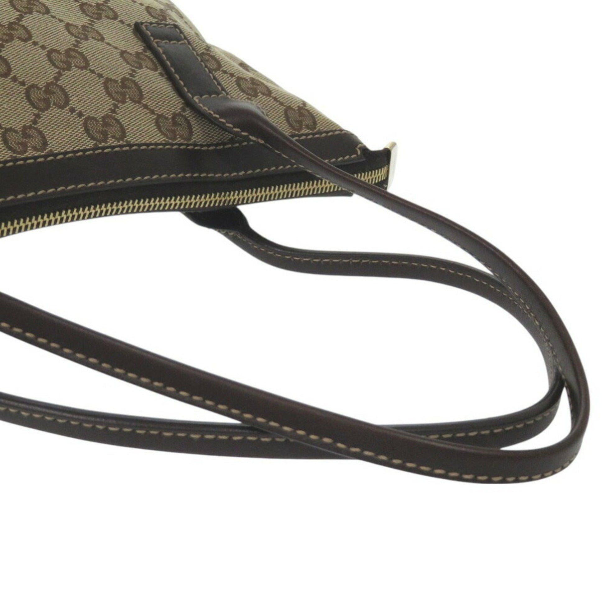 Gucci Interlocking G, Beige, Canvas, tote