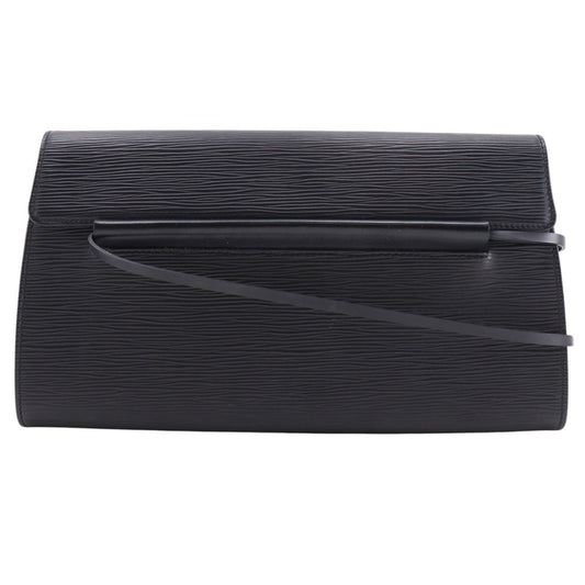Louis Vuitton Dinard, Black, Leather, shoulder