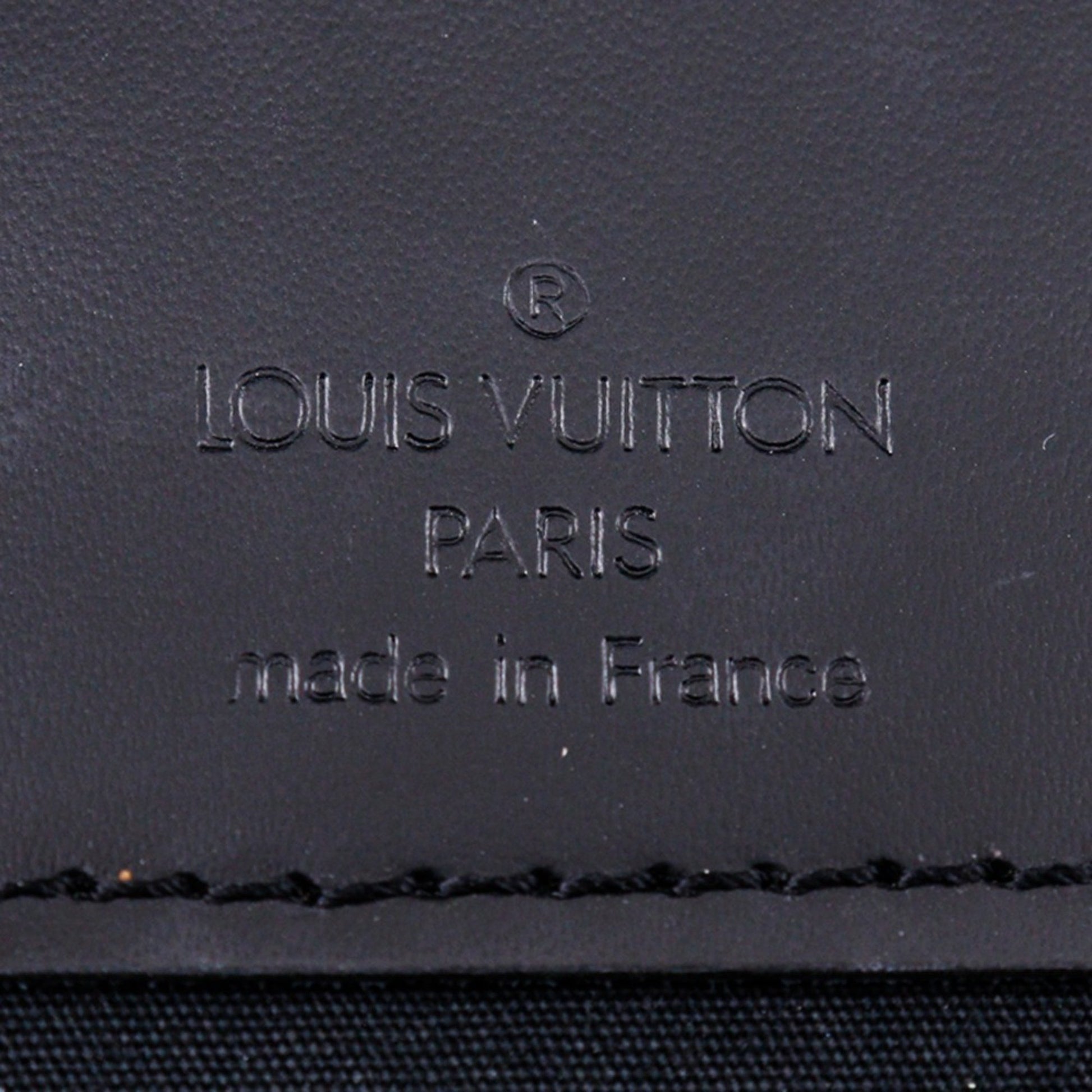 Louis Vuitton Dinard, Black, Leather, shoulder