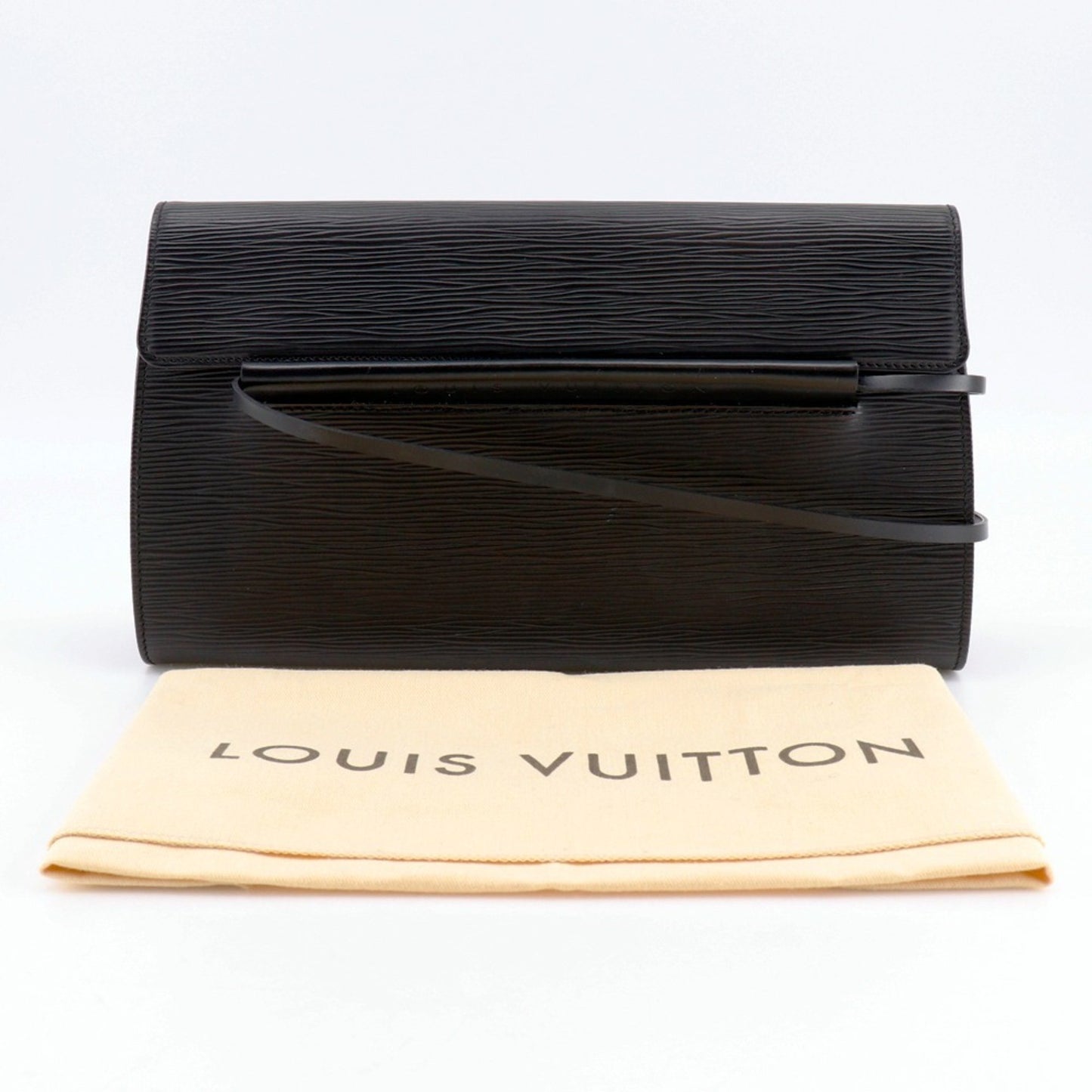 Louis Vuitton Dinard, Black, Leather, shoulder