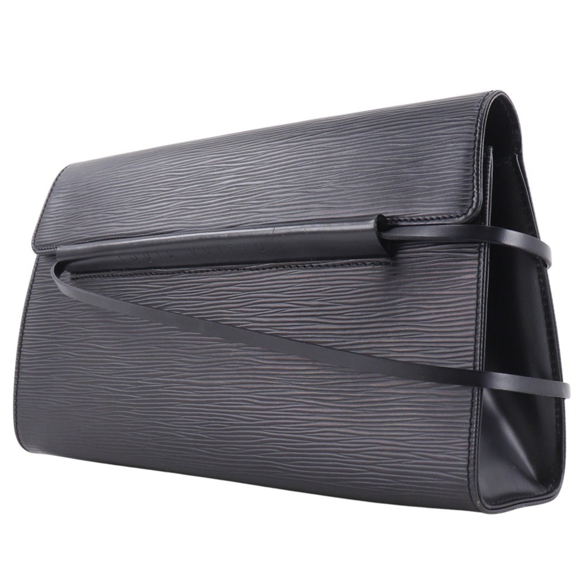 Louis Vuitton Dinard, Black, Leather, shoulder
