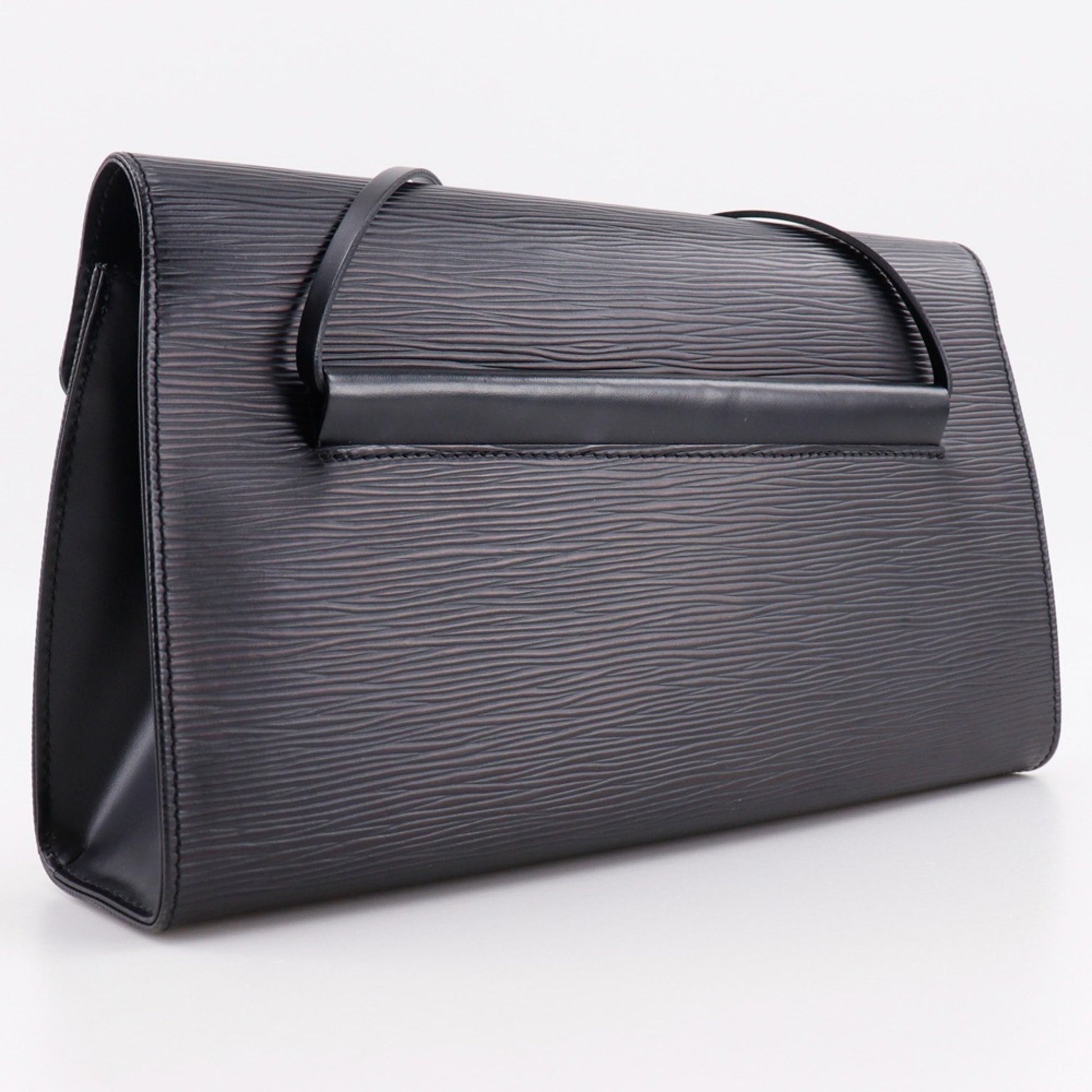 Louis Vuitton Dinard, Black, Leather, shoulder