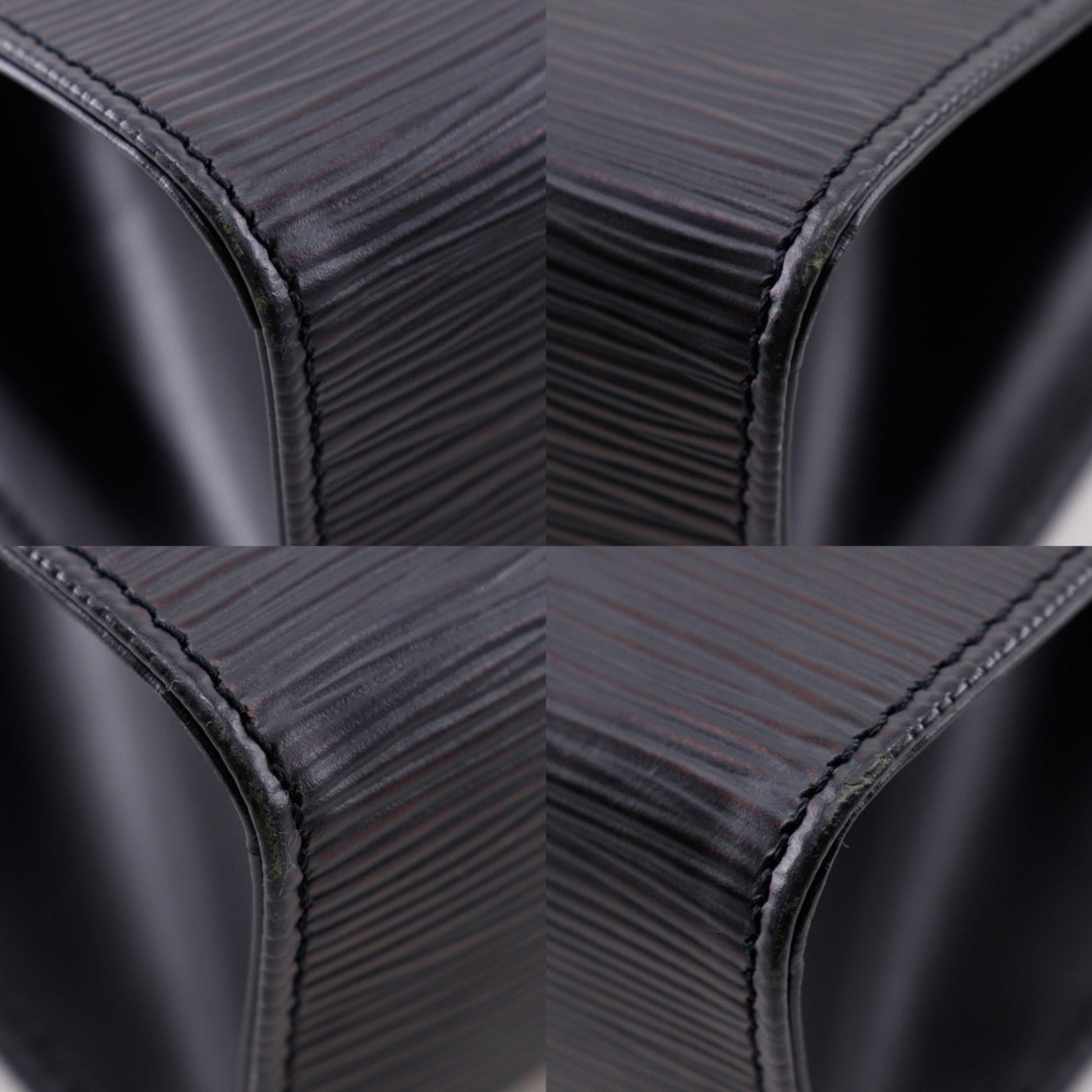 Louis Vuitton Dinard, Black, Leather, shoulder
