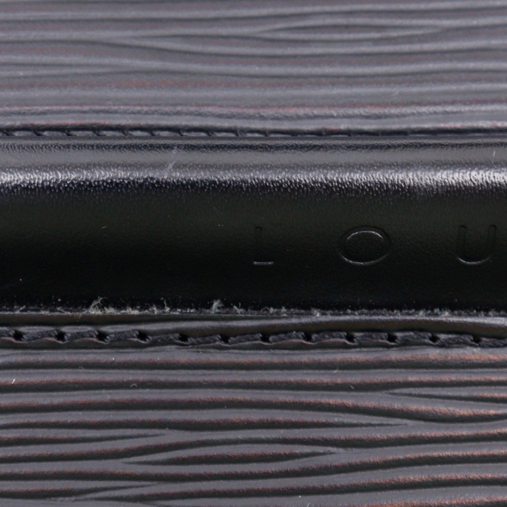 Louis Vuitton Dinard, Black, Leather, shoulder