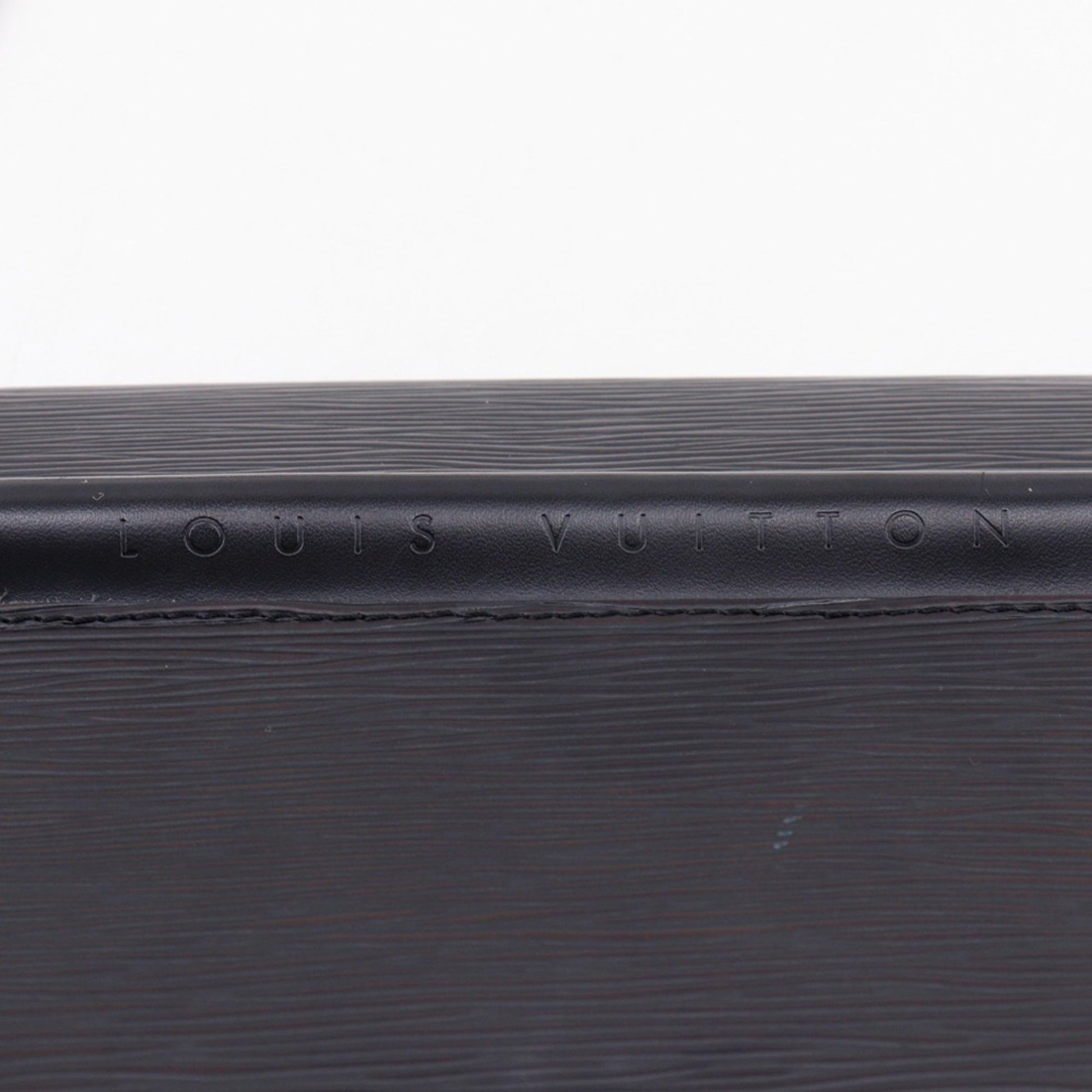 Louis Vuitton Dinard, Black, Leather, shoulder